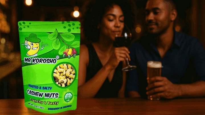 Mr. Korosho Roasted and Salty cashew packs